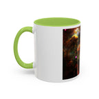Cosmic Astronaut Accent Coffee Mug — Galaxy Space Art 11/15oz
