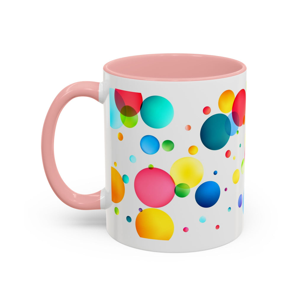 Colorful Bubble Accent Coffee Mug — Vibrant Pop Art 11/15oz