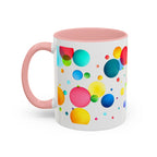 Colorful Bubble Accent Coffee Mug — Vibrant Pop Art 11/15oz