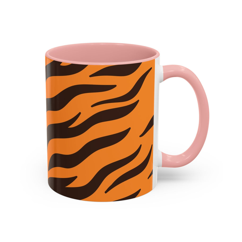 Tiger Stripe Accent Coffee Mug – Orange & Black Animal Print