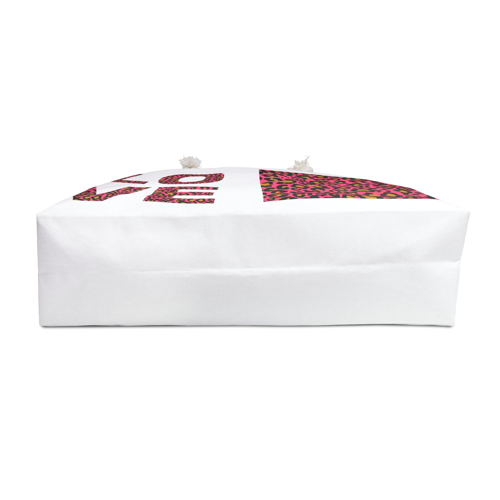 Pink Leopard LOVE Weekender Bag | Animal Print Travel Tote