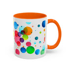 Colorful Bubble Accent Coffee Mug — Vibrant Pop Art 11/15oz