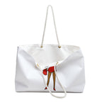 Flirty Pin-Up Girl Weekender Bag | Retro Red Dress Travel Tote