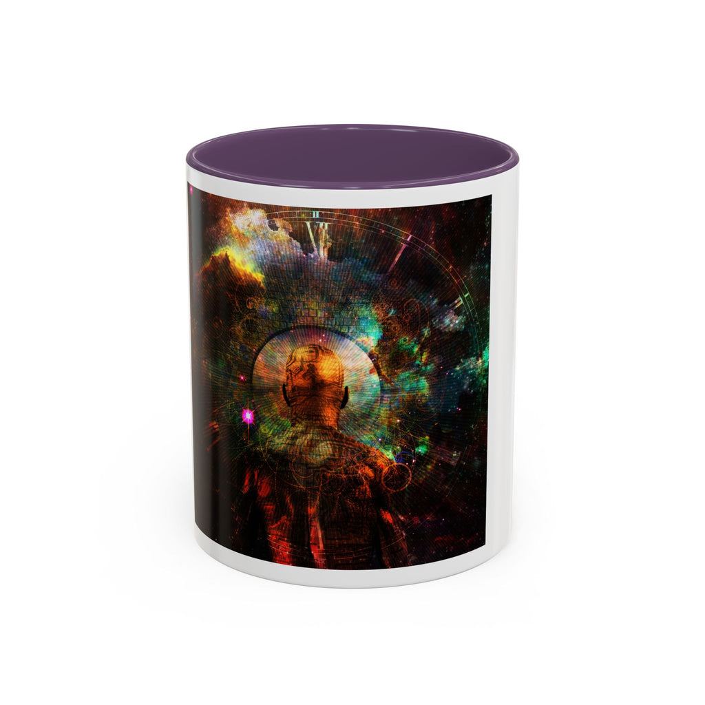 Cosmic Astronaut Accent Coffee Mug — Galaxy Space Art 11/15oz