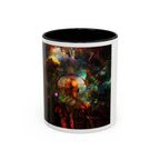 Cosmic Astronaut Accent Coffee Mug — Galaxy Space Art 11/15oz