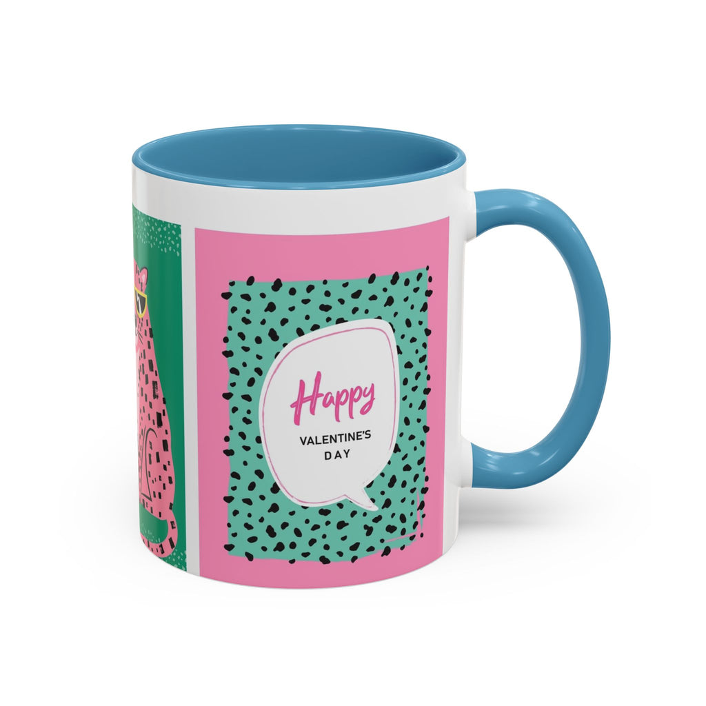 Valentine’s Day Leopard Coffee Mug - "Wild About You" Accent Mug