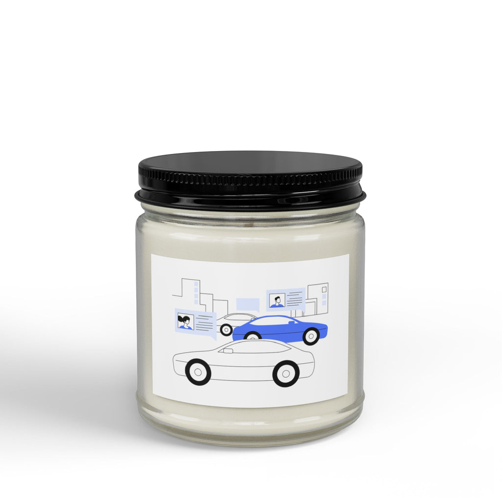 Scented Soy Candles with Black Lid, (4 and 9oz)