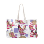 Pink High Heels Pattern Weekender Bag | Fashion Shoes Tote, Makeup & Handbag Print