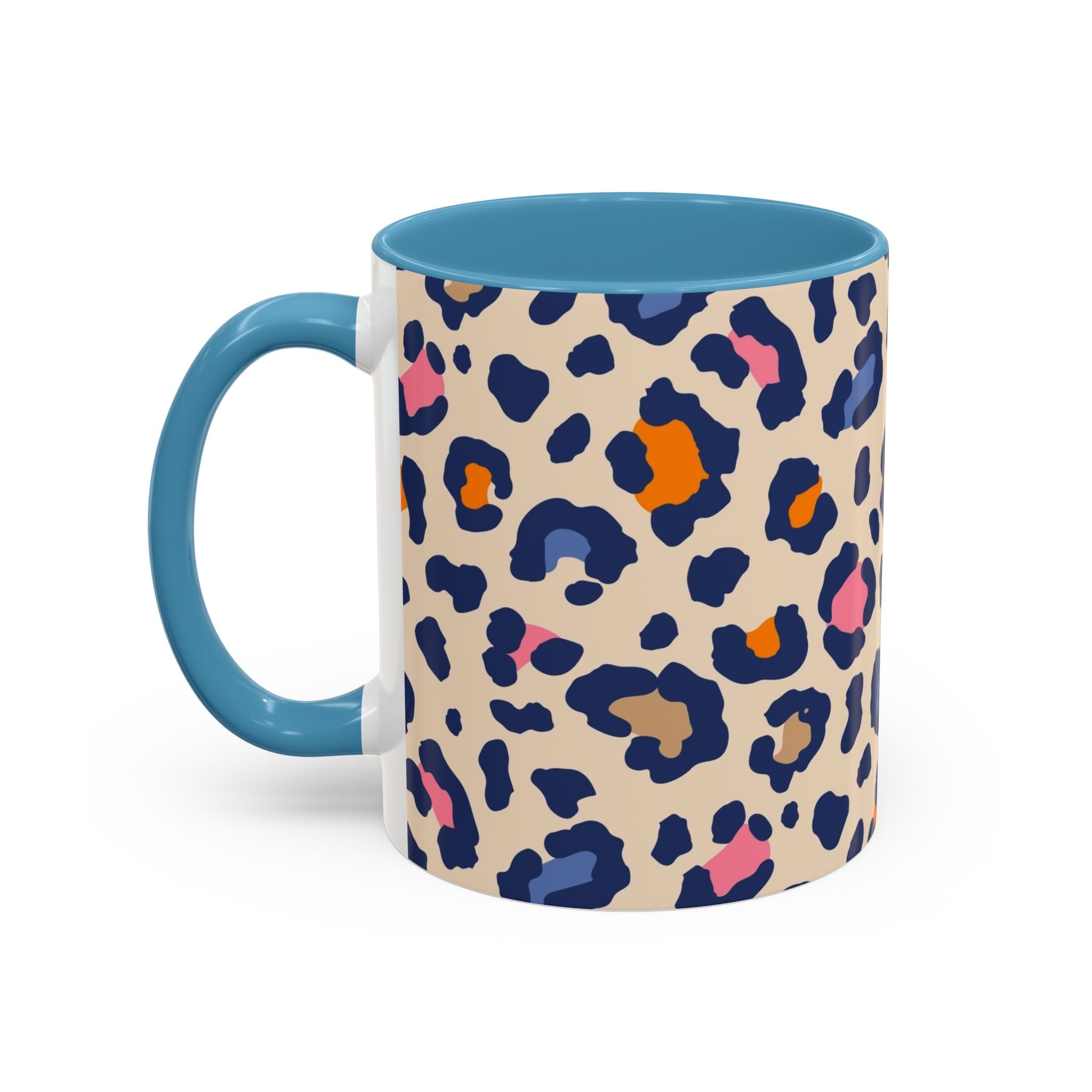 Colorful Leopard Print Accent Coffee Mug – 11/15oz