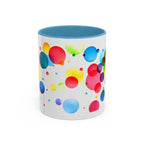 Colorful Bubble Accent Coffee Mug — Vibrant Pop Art 11/15oz