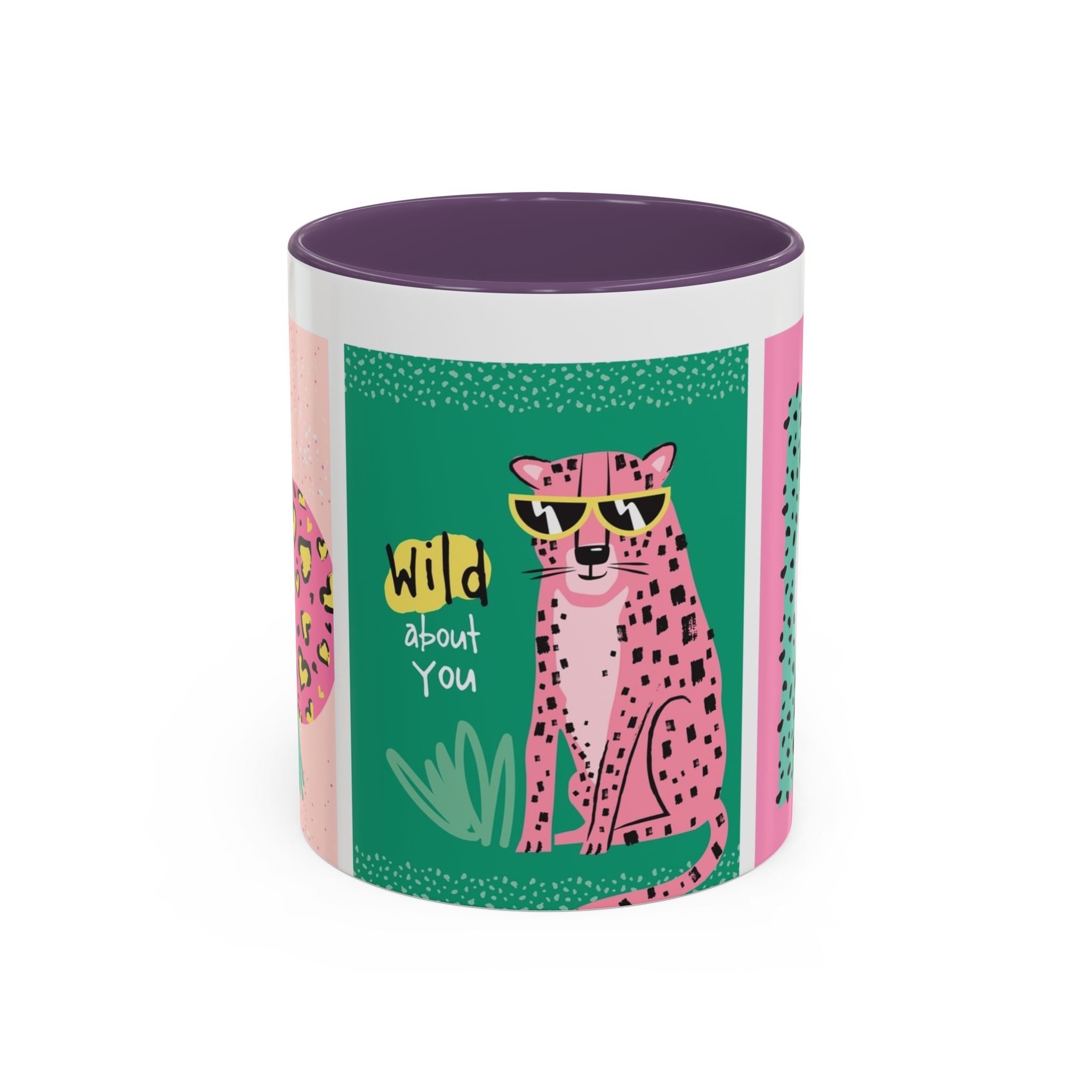 Valentine’s Day Leopard Coffee Mug - "Wild About You" Accent Mug