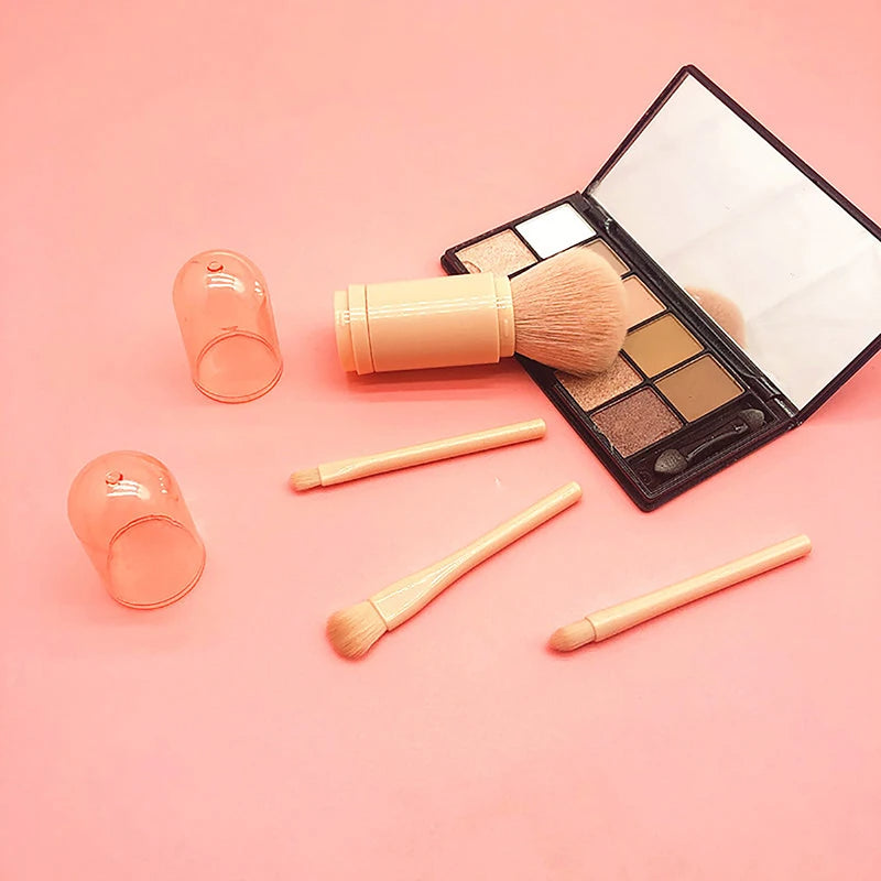 4in1 Portable Makeup Brush Set Beauty Brush