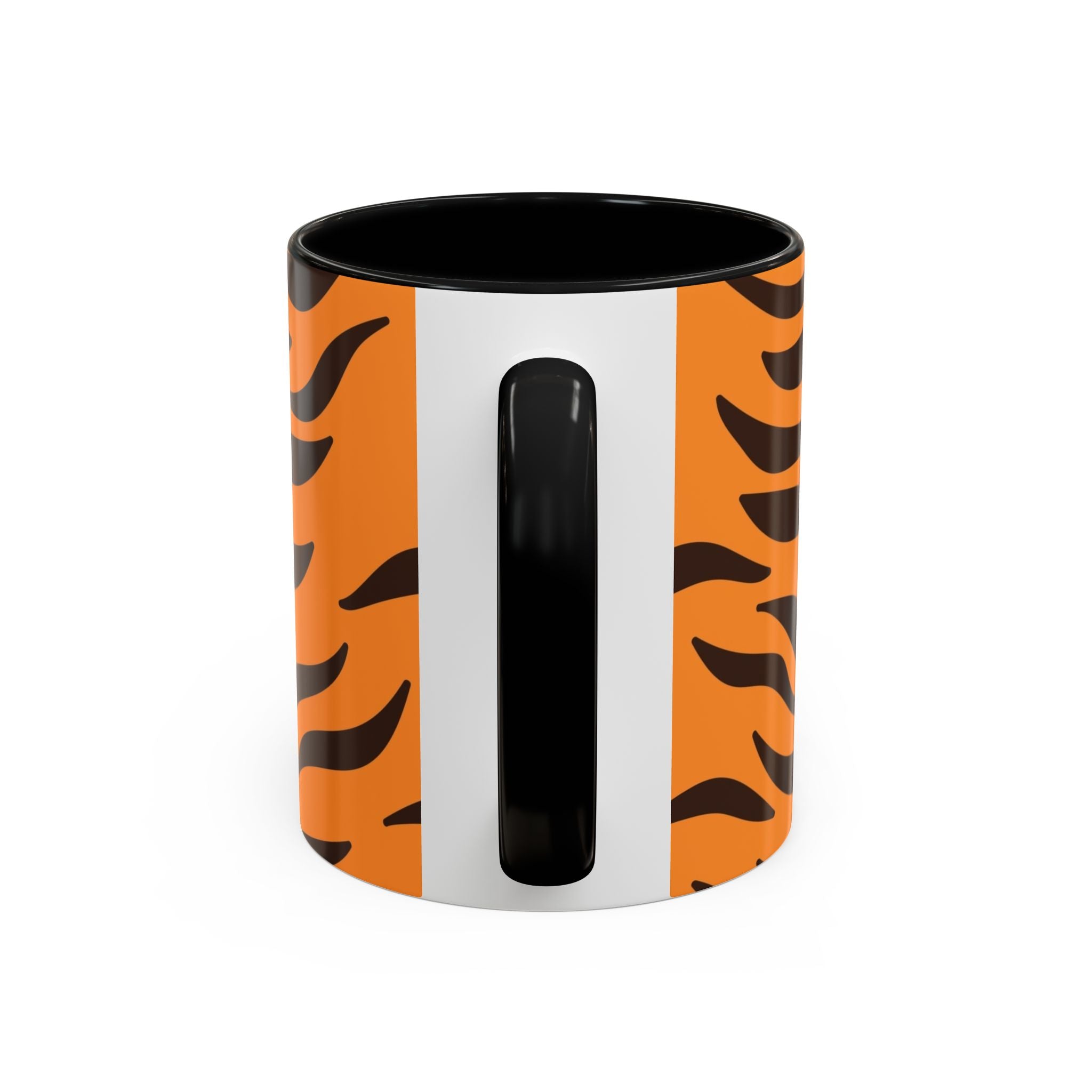 Tiger Stripe Accent Coffee Mug – Orange & Black Animal Print