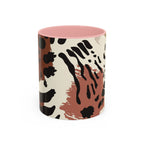 Rustic Leopard Accent Coffee Mug — Animal Print Ceramic Mug (11/15oz)
