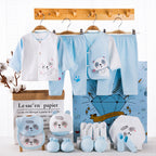 SnuggleBox™ – 15-Piece Cotton Newborn Gift Set