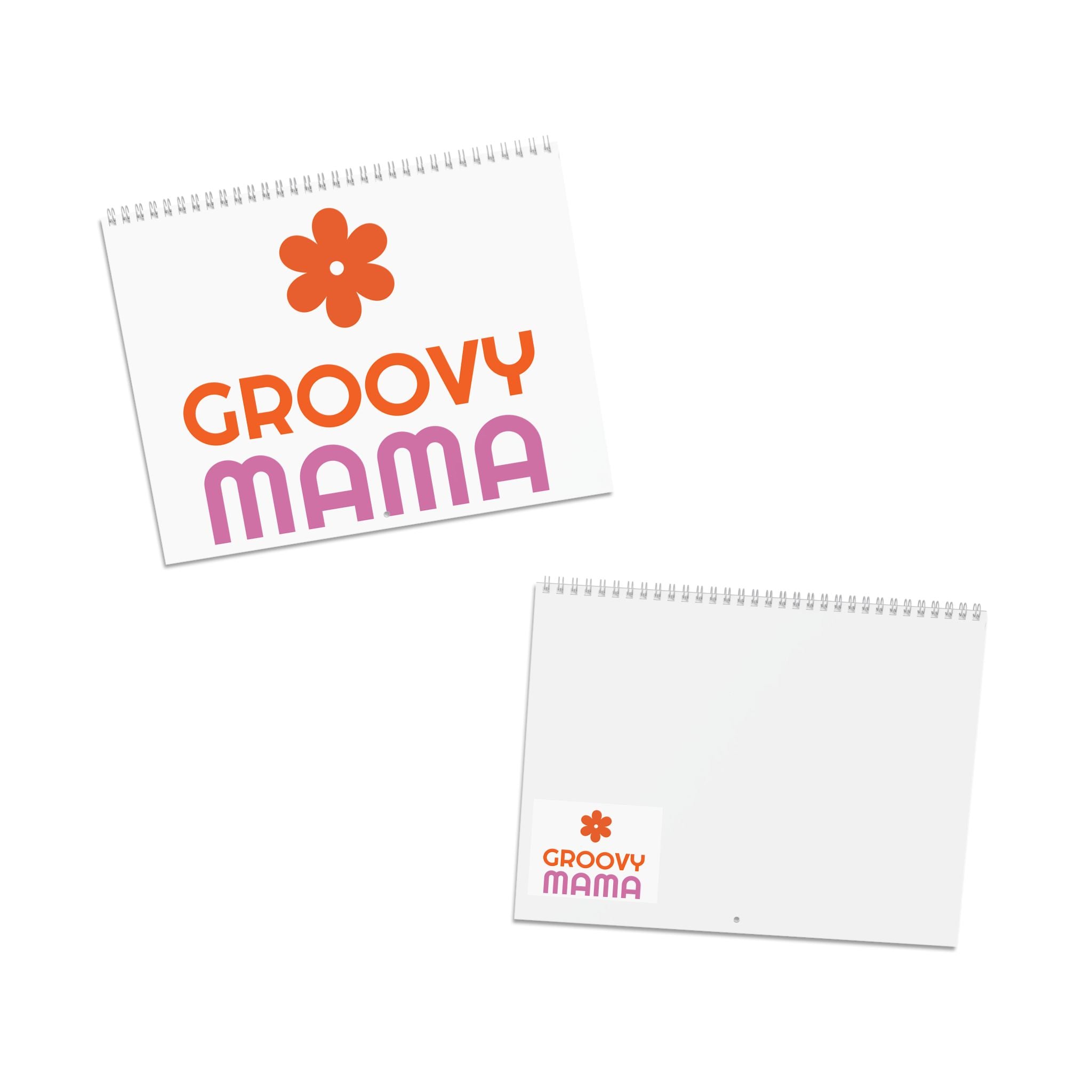 Groovy Mama 2026 Wall Calendar – Retro Floral Monthly Planner