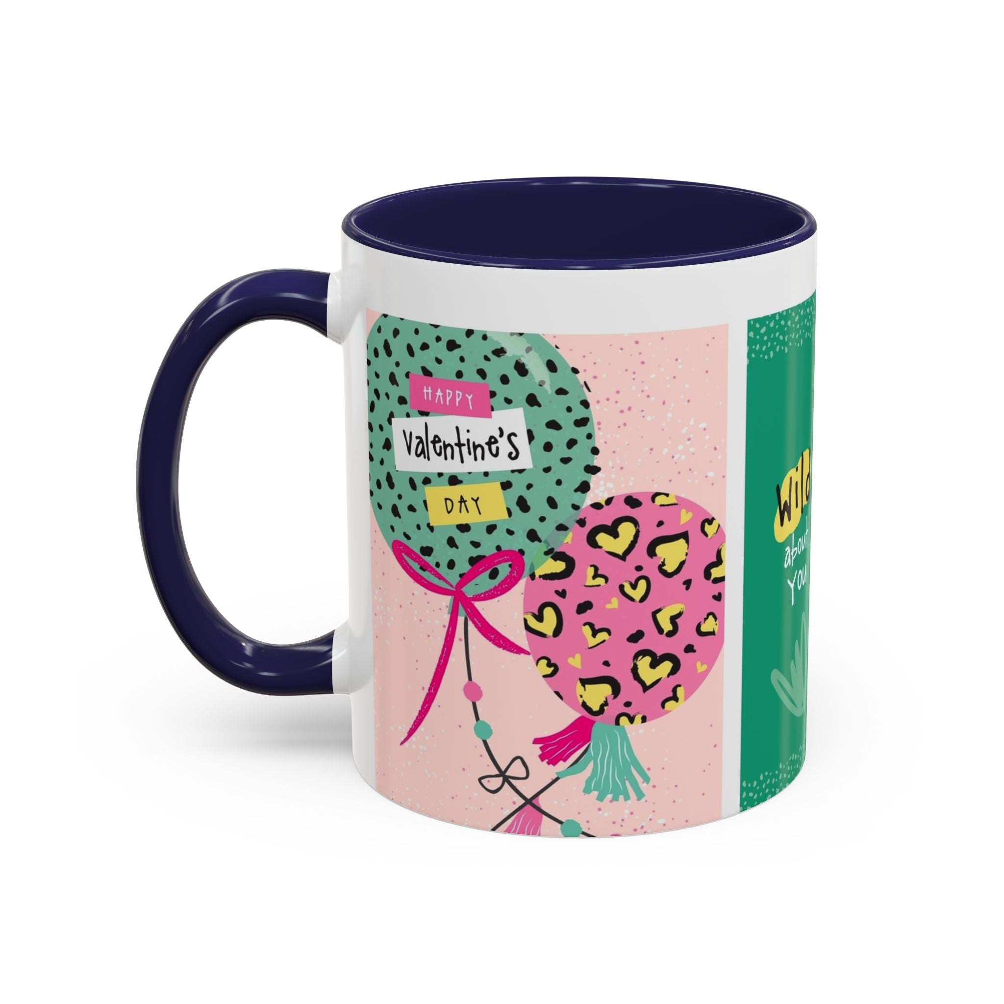 Valentine’s Day Leopard Coffee Mug - "Wild About You" Accent Mug