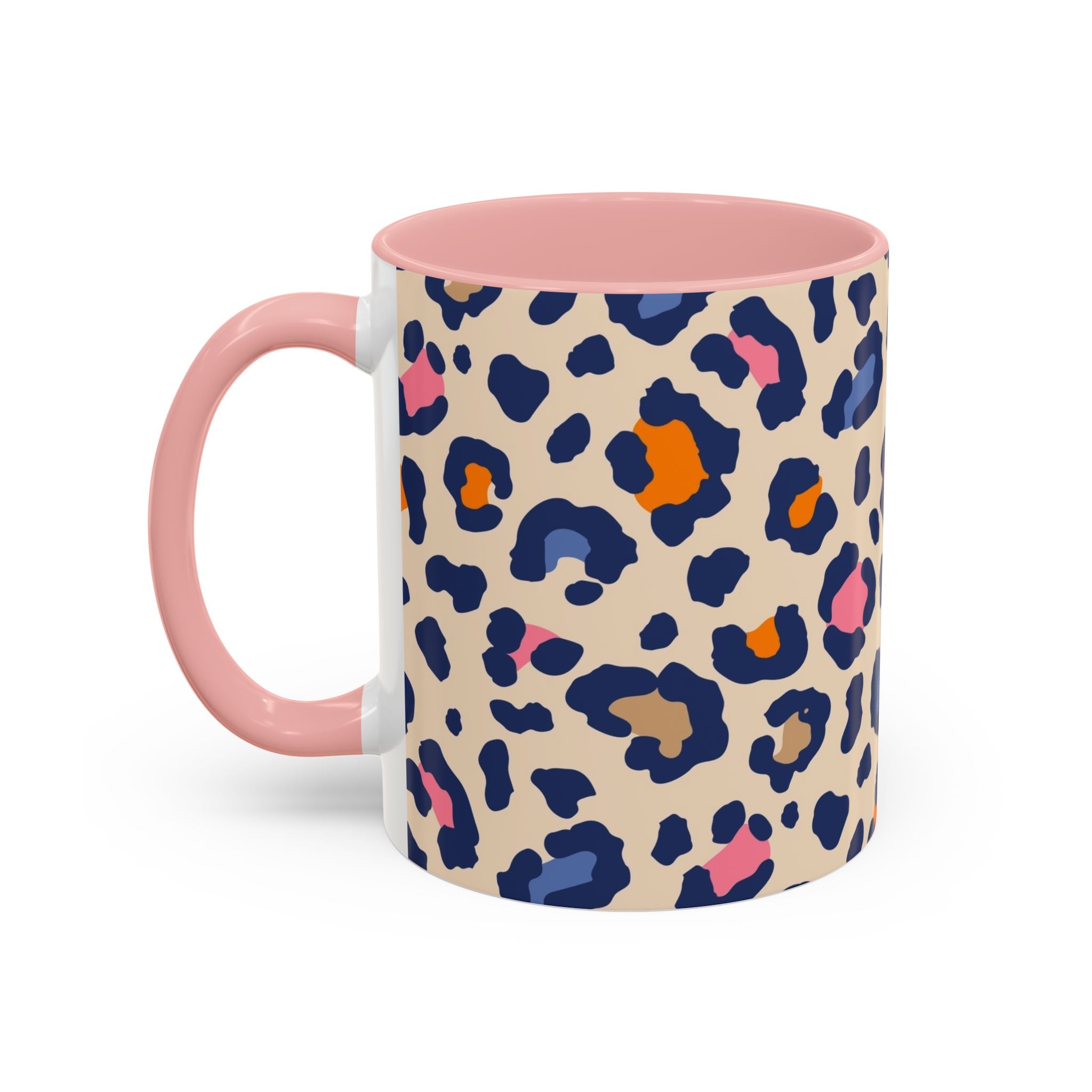 Colorful Leopard Print Accent Coffee Mug – 11/15oz