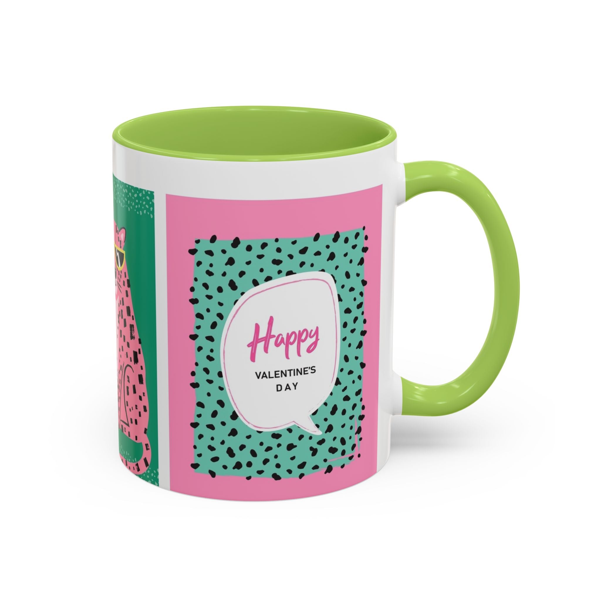 Valentine’s Day Leopard Coffee Mug - "Wild About You" Accent Mug