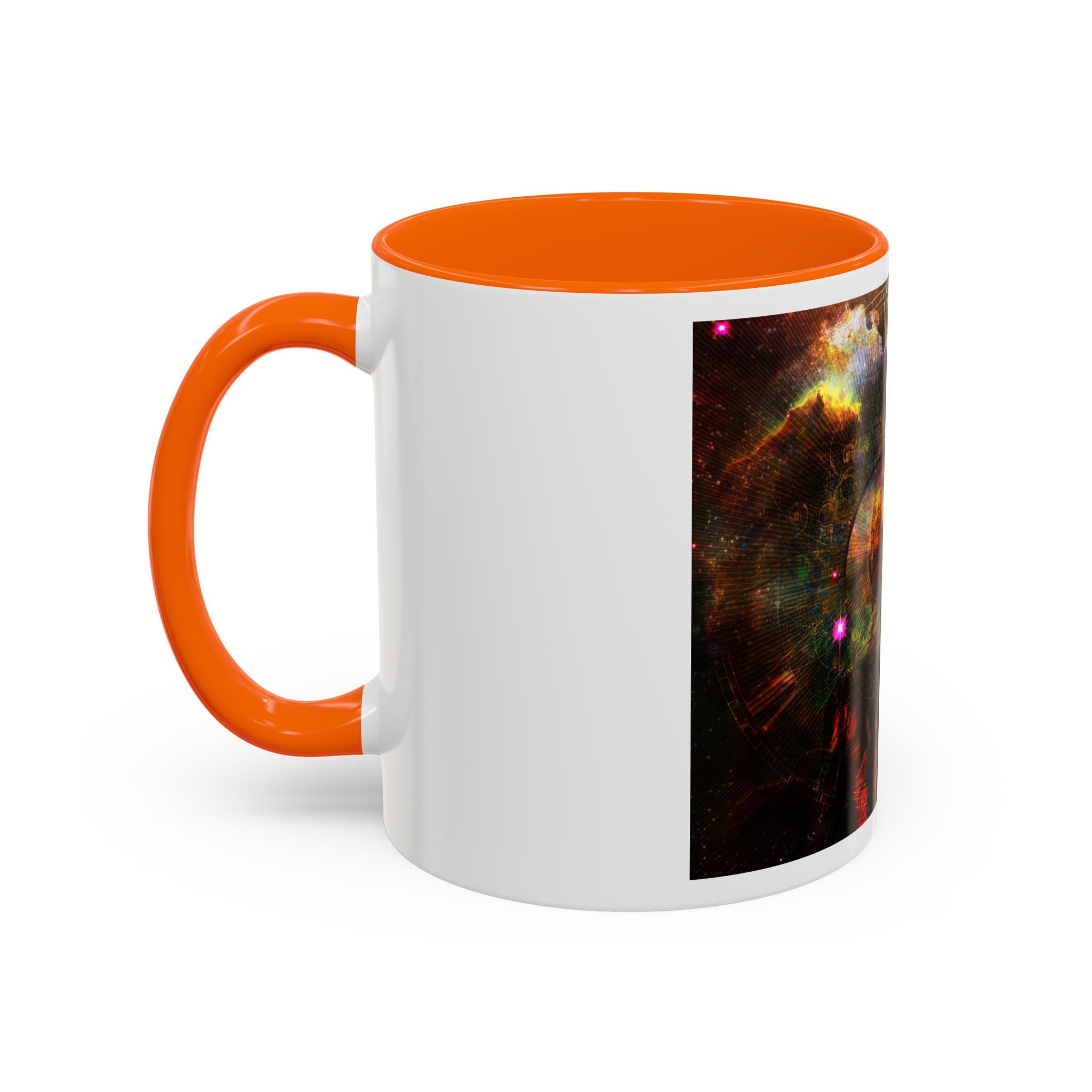 Cosmic Astronaut Accent Coffee Mug — Galaxy Space Art 11/15oz