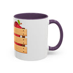 Apple Crate Accent Coffee Mug — Rustic Farmhouse Fruit Design (11/15oz)