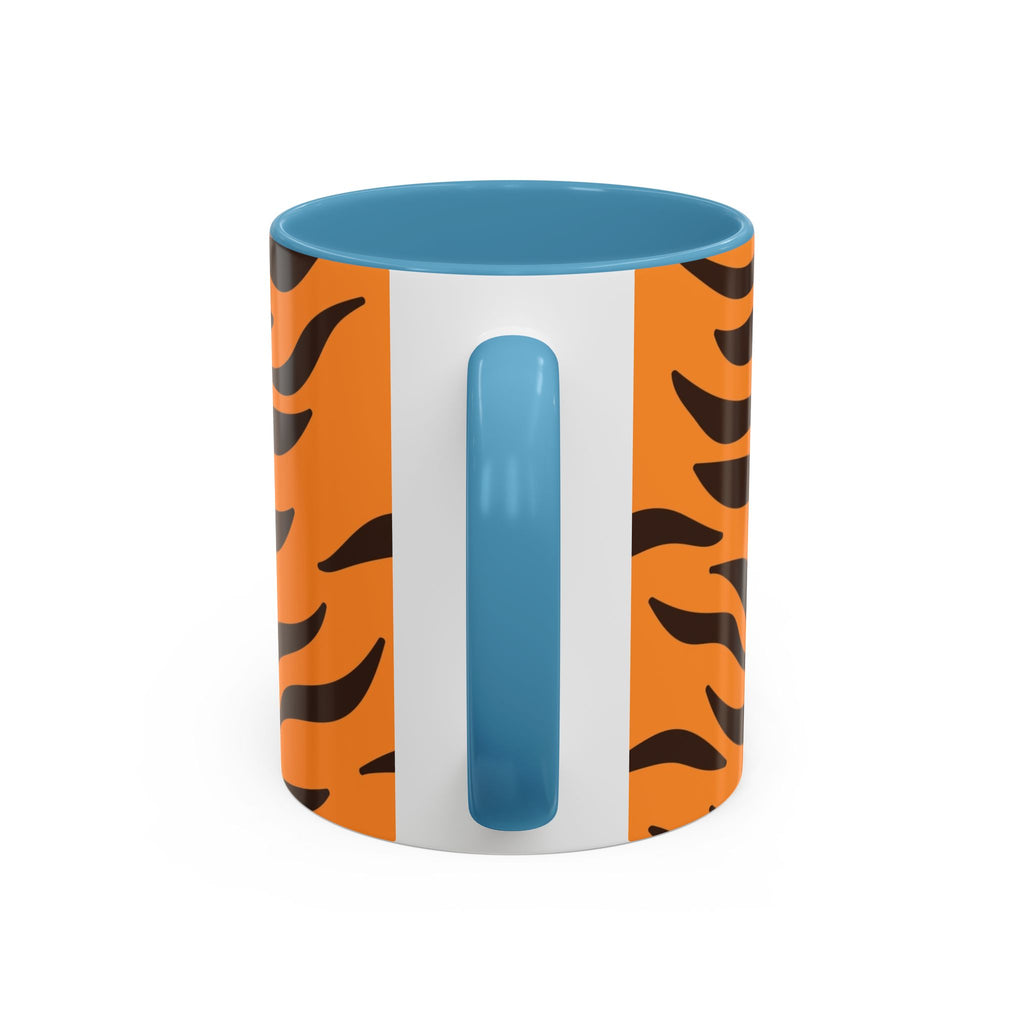 Tiger Stripe Accent Coffee Mug – Orange & Black Animal Print
