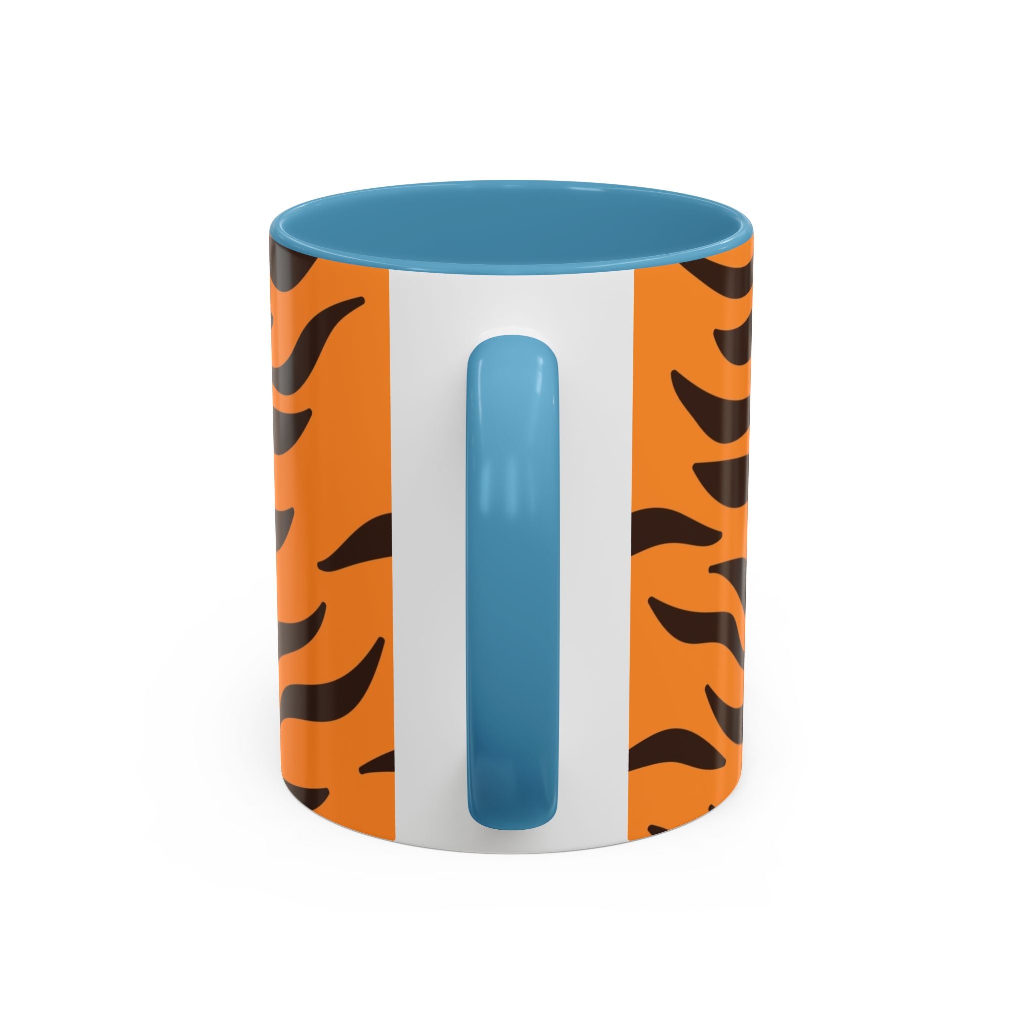 Tiger Stripe Accent Coffee Mug – Orange & Black Animal Print
