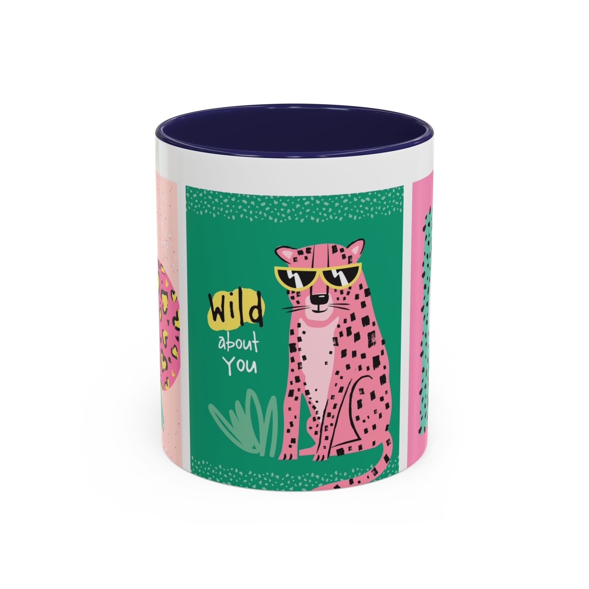 Valentine’s Day Leopard Coffee Mug - "Wild About You" Accent Mug