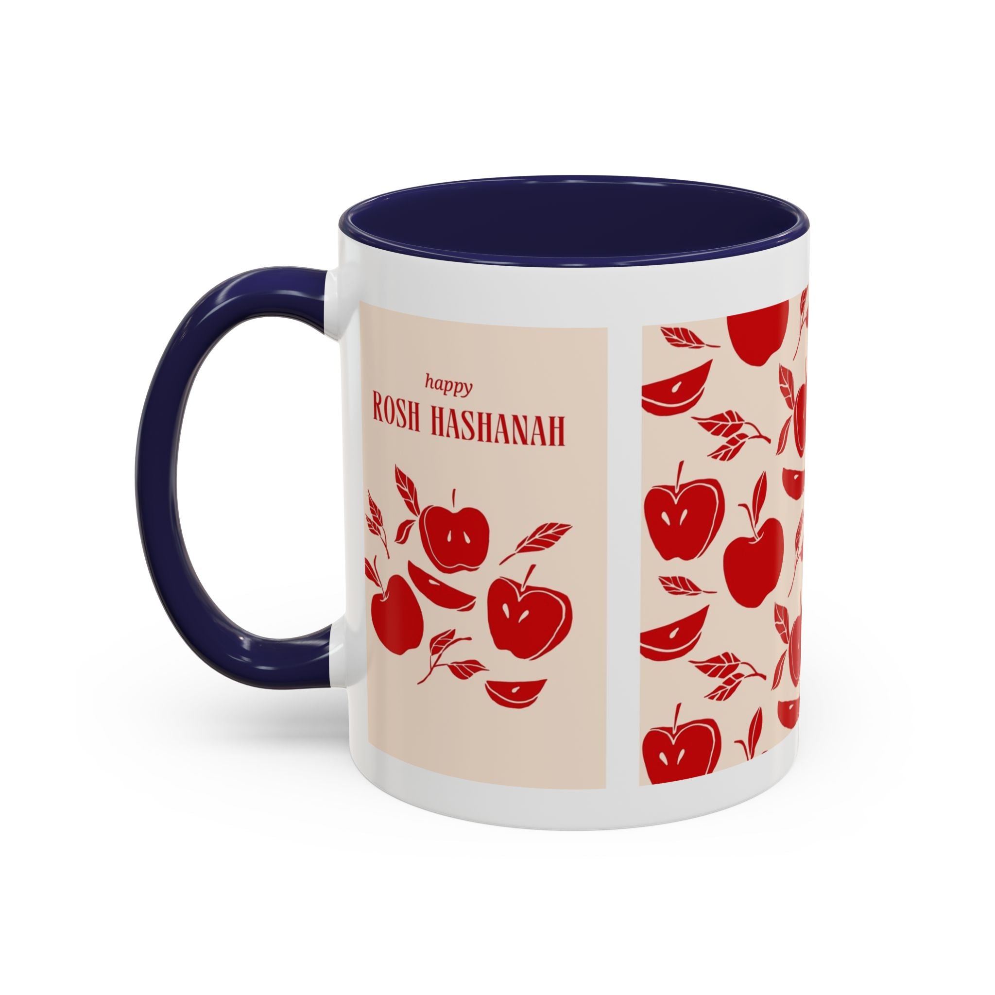 Rosh Hashanah Apple Accent Coffee Mug — 'Shana Tova' Holiday Morning Mug