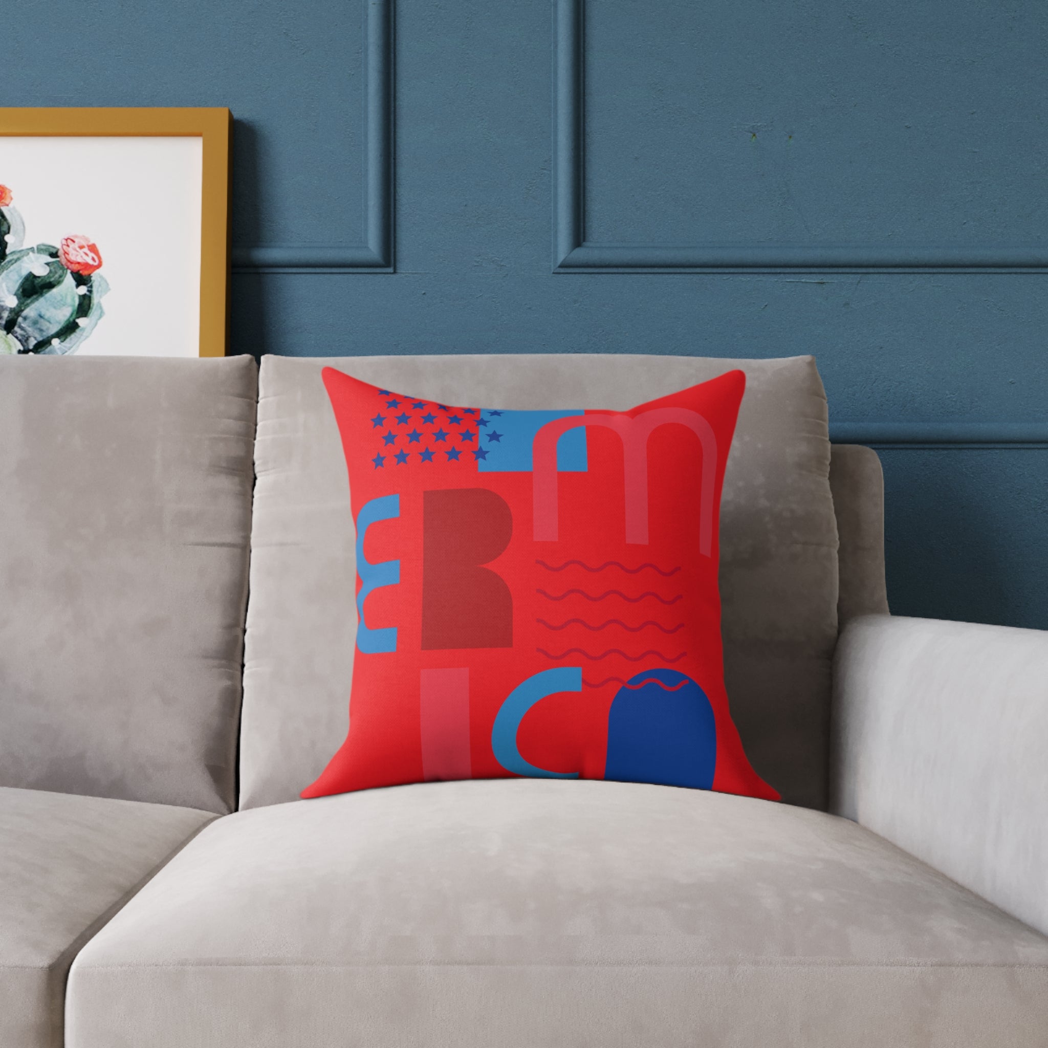 Square Poly Canvas Pillow