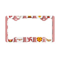 Diwali Decorative Metal License Plate Frame – Festive Rangoli & Diyas Design