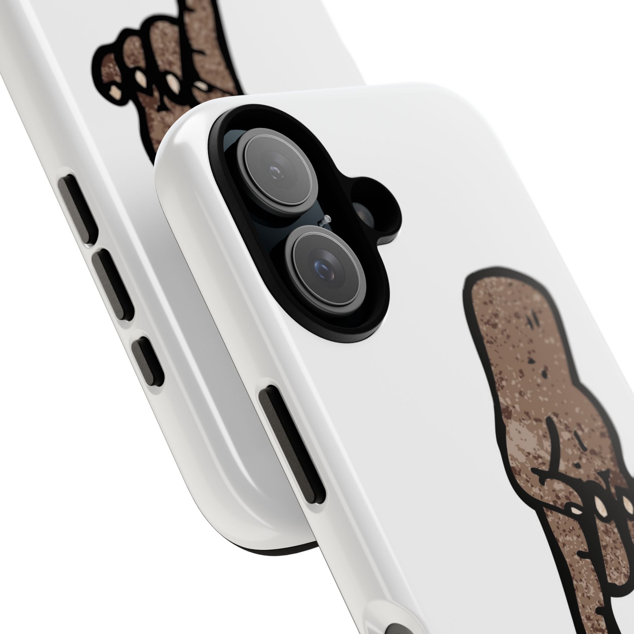 Phone Case — Cartoon Finger Popping Red Burst (Tough Cases)