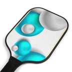 Pickleball Paddle Kit – Blue & White Bubble Design with 2 Paddles and 2 Balls