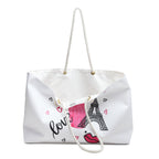 Parisian Dress & Eiffel Tower Weekender Bag | Love Lipstick Hearts