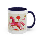 Year of the Horse Accent Coffee Mug — Chinese New Year Lucky Horse Design (11/15oz)
