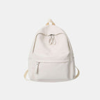 Stylish PU Leather Zip Backpack for Everyday Use