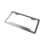 Metal License Plate Frame — Minimal Stainless Steel Car Plate Border