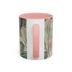 Botanical Woodland Coffee Mug — Earthy Leaf Pattern Accent Mug (11/15oz)