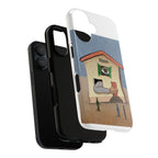 Surreal House Eye Phone Case – Artistic Abstract Home Design Protective Cover