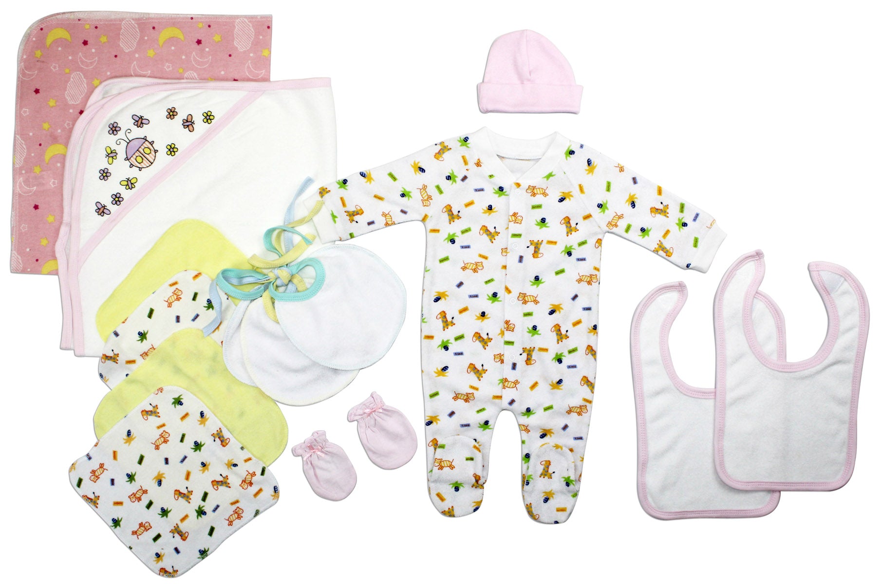 Newborn Baby Girls 14 Pc Layette Baby Shower Gift