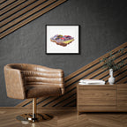Racing Cars Framed Poster – Retro Racecar Artwork, Matte Print