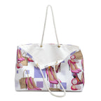 Pink High Heels Pattern Weekender Bag | Fashion Shoes Tote, Makeup & Handbag Print