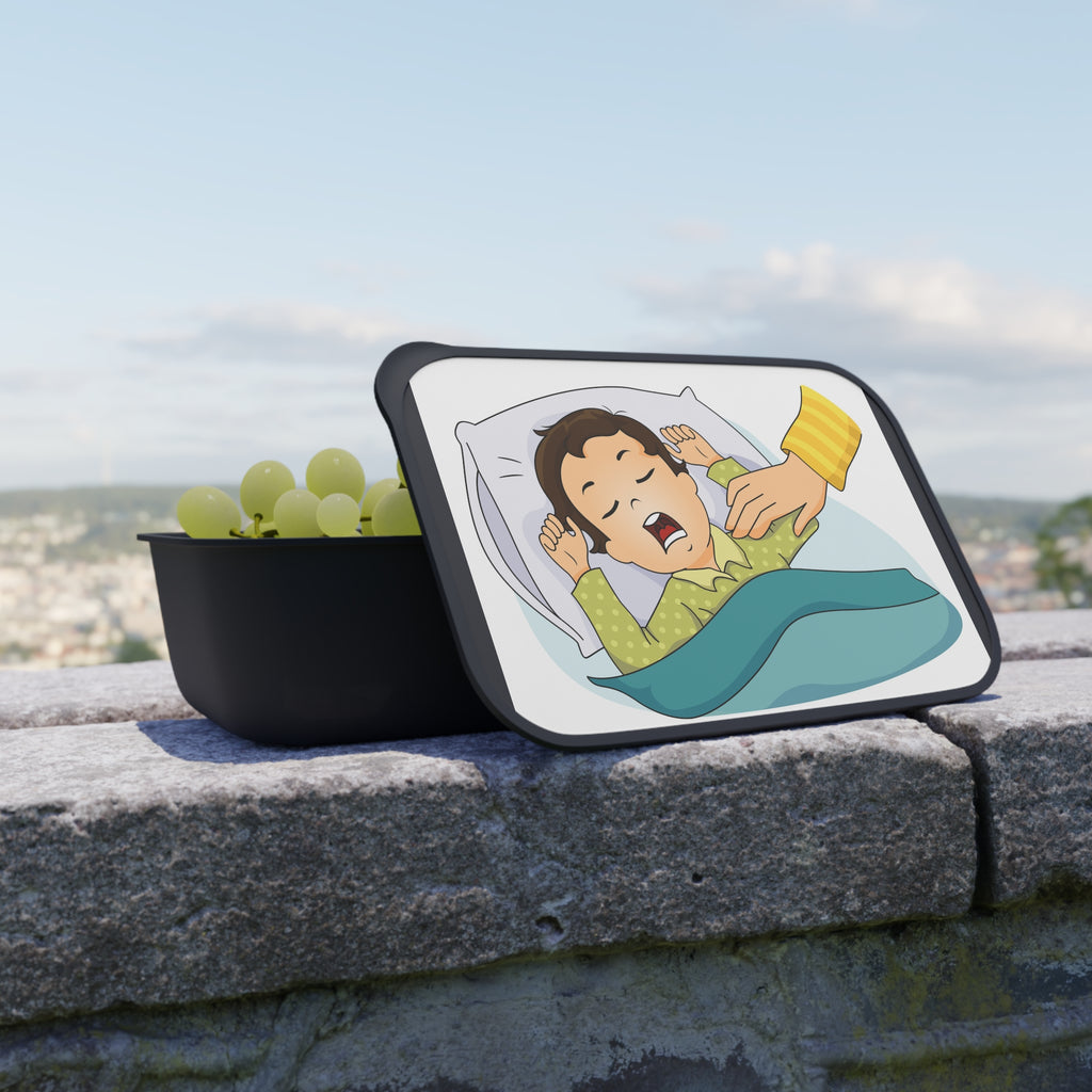 PLA Bento Box with Band and Utensils