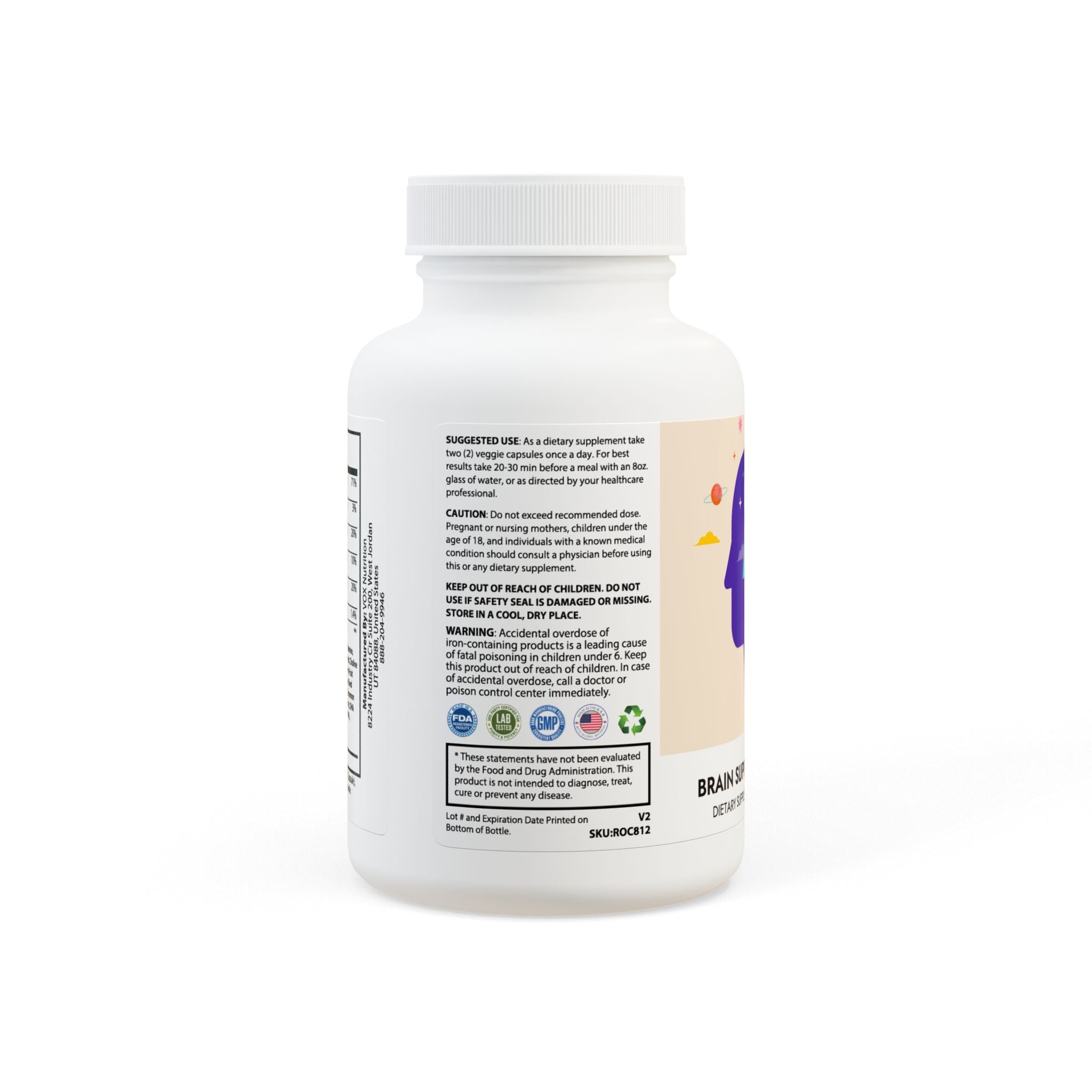 Brain Support Complex Supplement (60 Capsules)