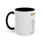 Coloring Book Coffee Mug — Kids Holiday Coloring Design (11/15oz Accent Mug)