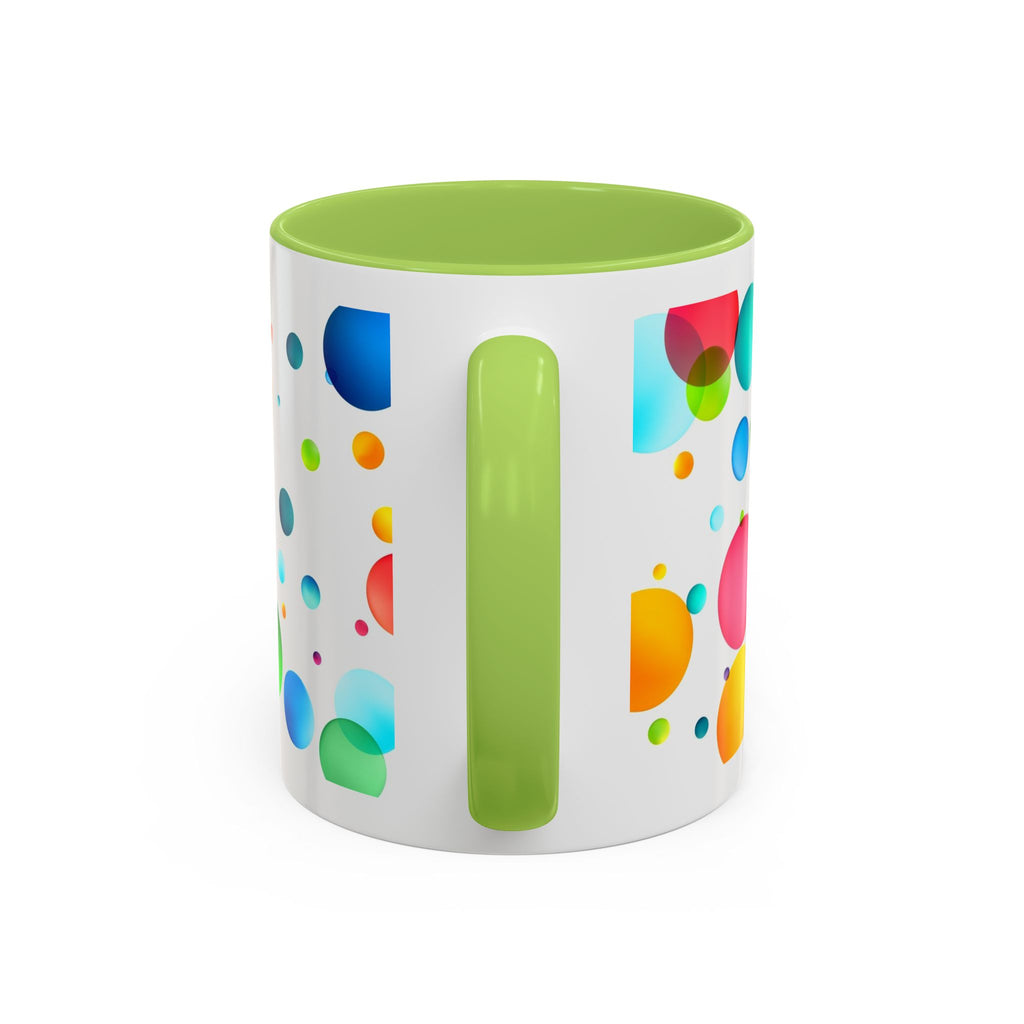 Colorful Bubble Accent Coffee Mug — Vibrant Pop Art 11/15oz