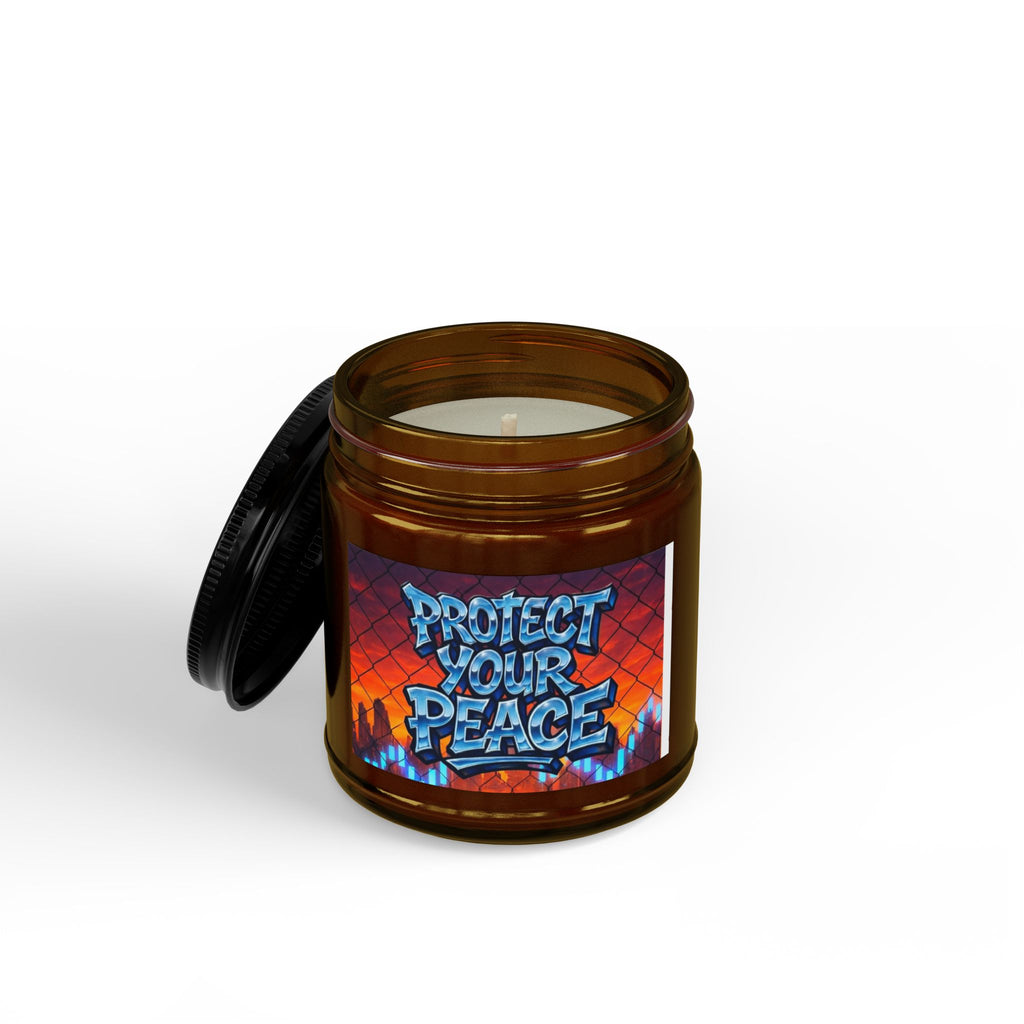 Scented Soy Candles with Black Lid, (4 and 9oz)