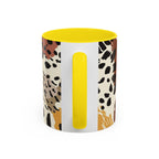 Rustic Leopard Accent Coffee Mug — Animal Print Ceramic Mug (11/15oz)