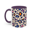 Colorful Leopard Print Accent Coffee Mug – 11/15oz