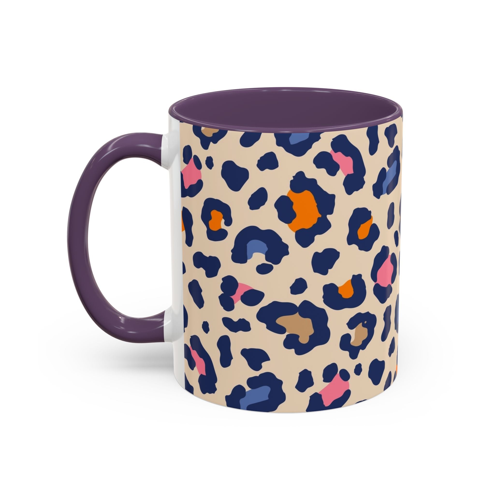 Colorful Leopard Print Accent Coffee Mug – 11/15oz